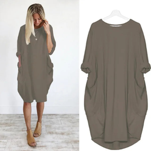 Bianca | Stilfuld Løstsiddende Casual Kjole