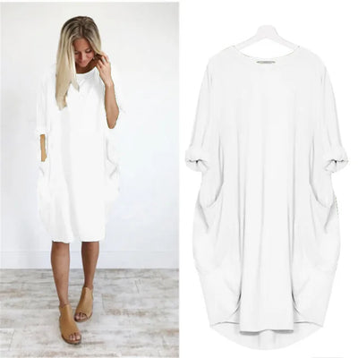 Bianca | Stilfuld Løstsiddende Casual Kjole