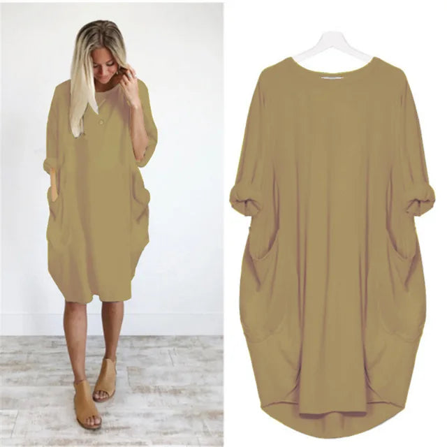 Bianca | Stilfuld Løstsiddende Casual Kjole