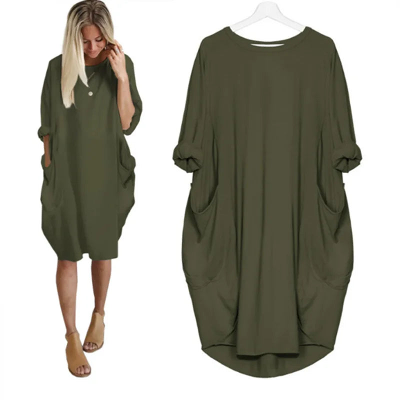 Bianca | Stilfuld Løstsiddende Casual Kjole
