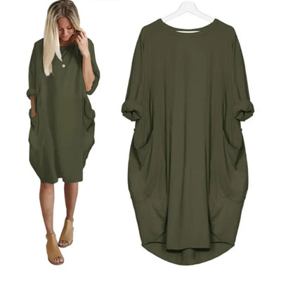 Bianca | Stilfuld Løstsiddende Casual Kjole