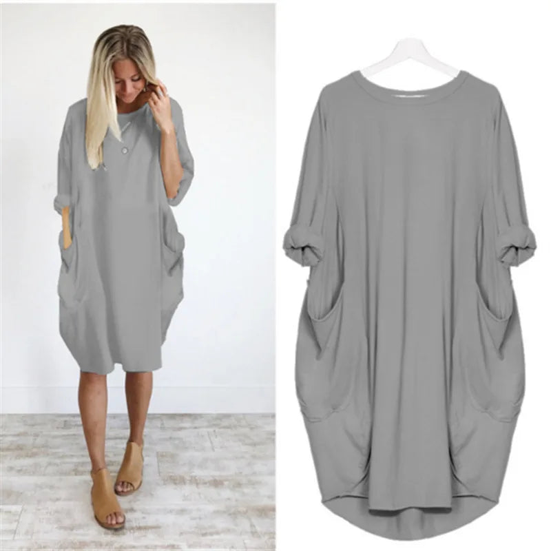 Bianca | Stilfuld Løstsiddende Casual Kjole