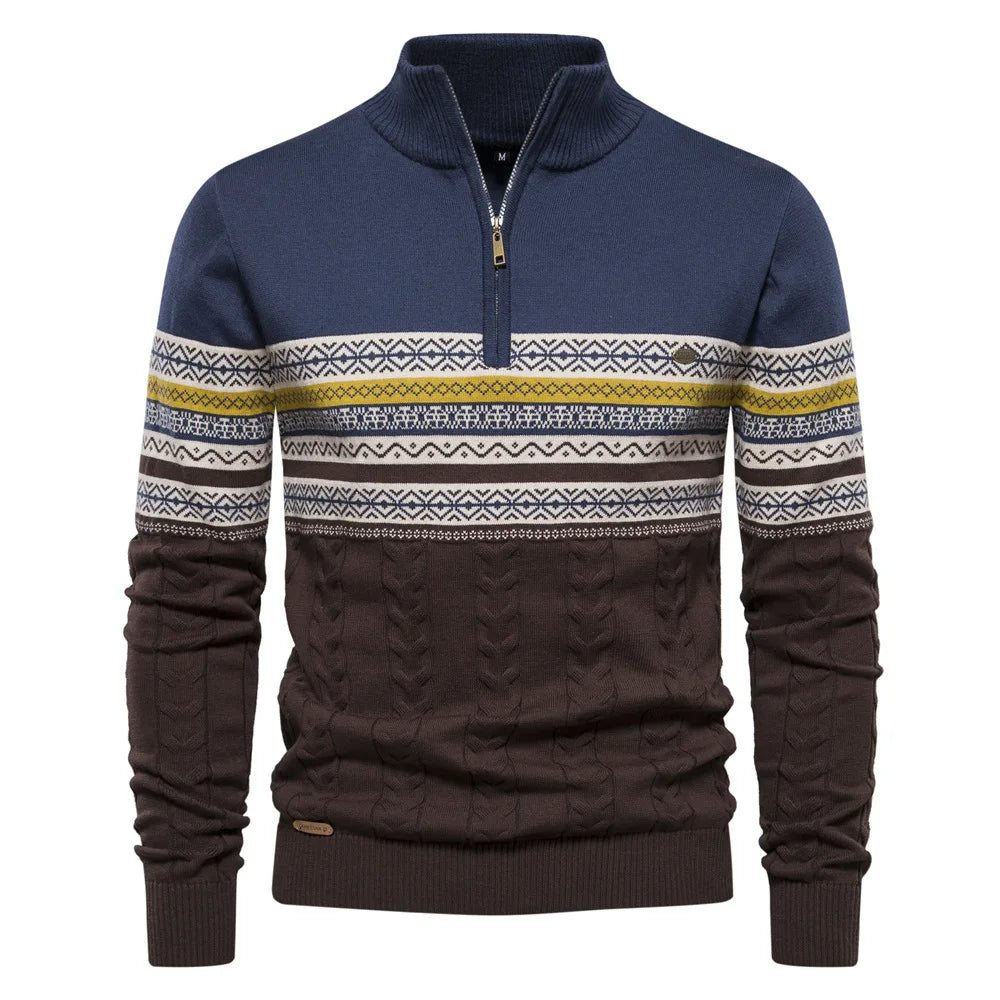 Jasper | Pullover med halv lynlås