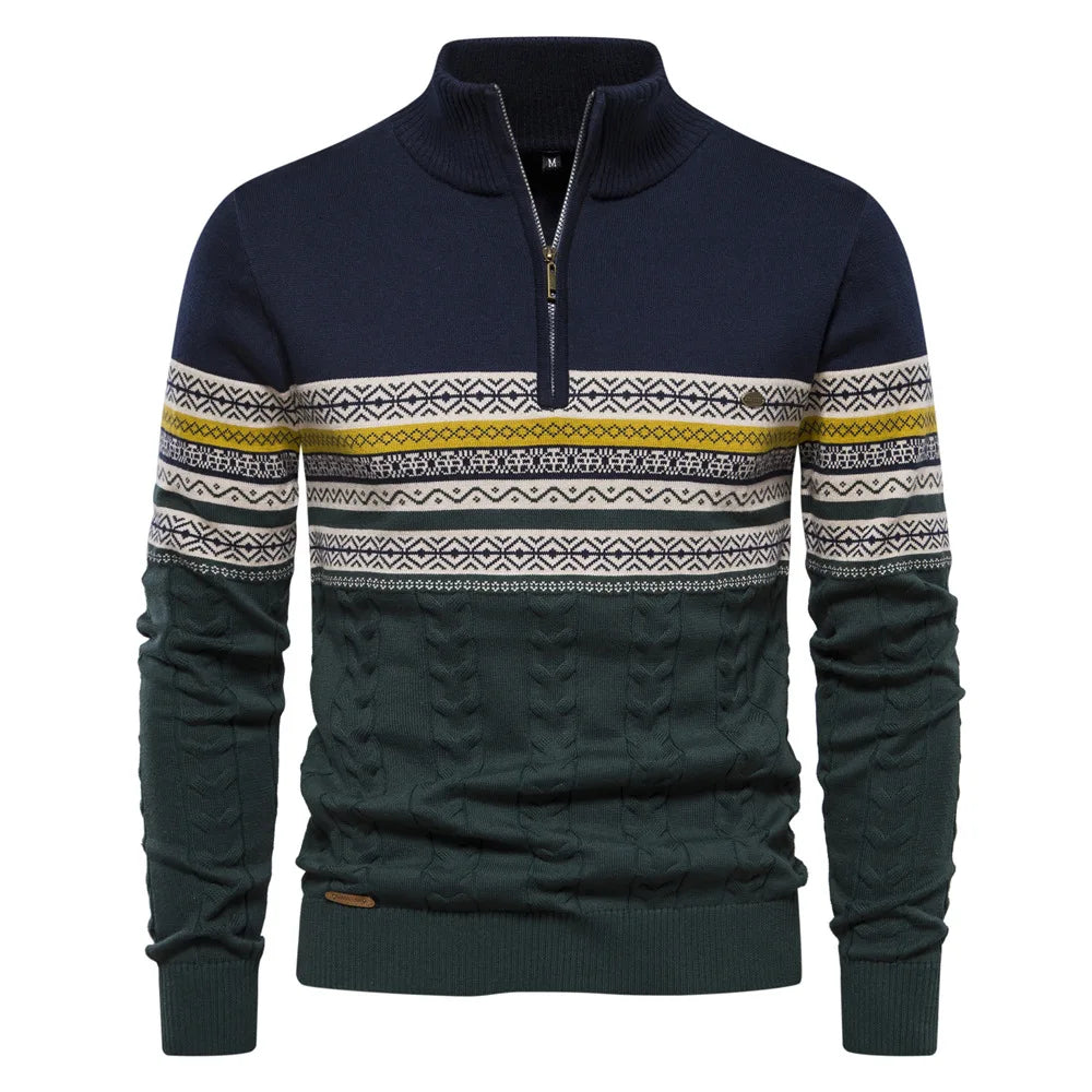 Jasper | Pullover med halv lynlås