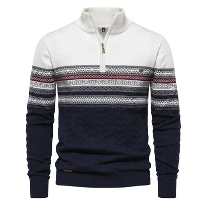 Jasper | Pullover med halv lynlås