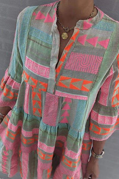 Julia | Boho-trappe-svingkjole