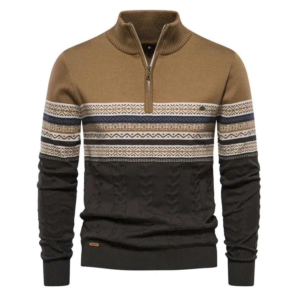 Jasper | Pullover med halv lynlås