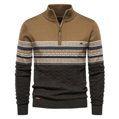 Jasper | Pullover med halv lynlås
