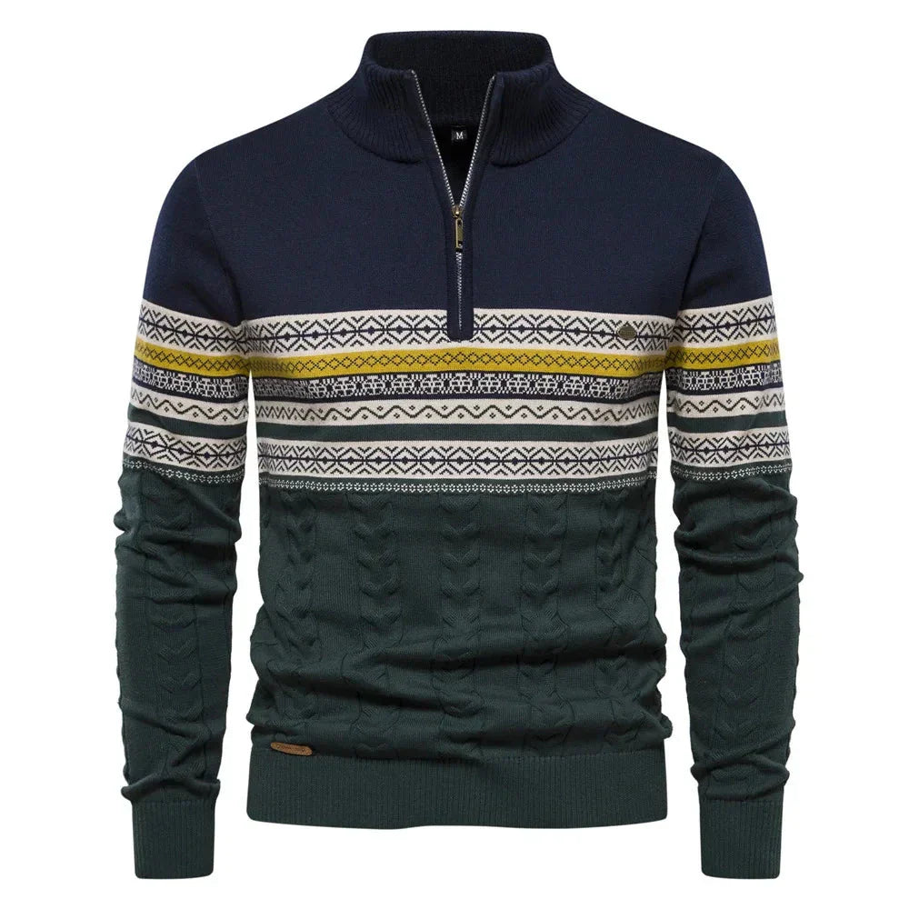 Jasper | Pullover med halv lynlås