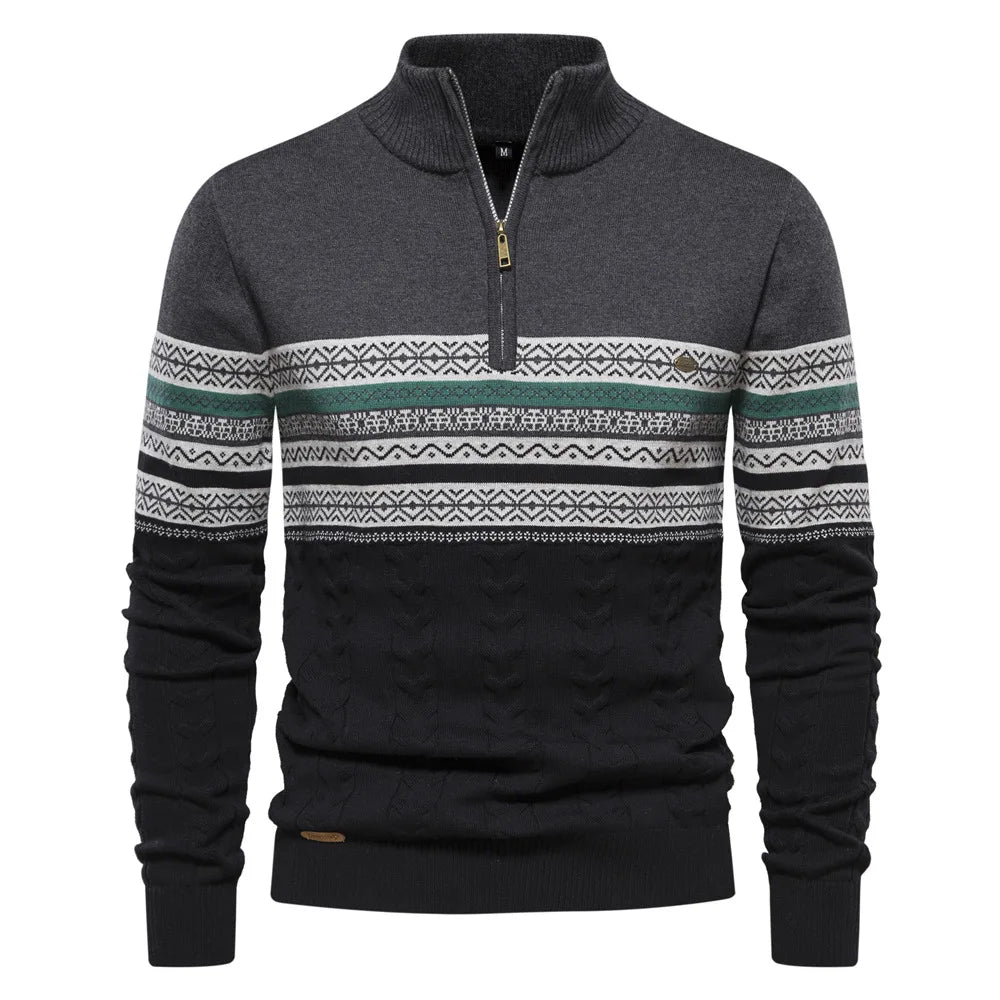Jasper | Pullover med halv lynlås