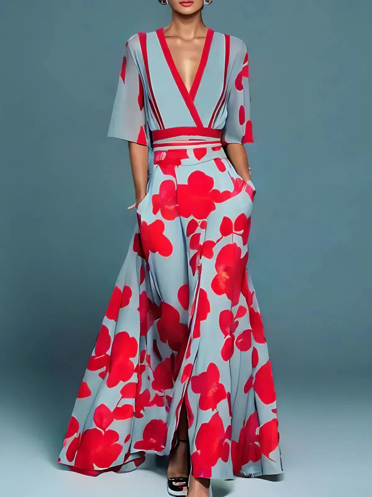 Jade | Kvinders Blomstret Maxi Kjole
